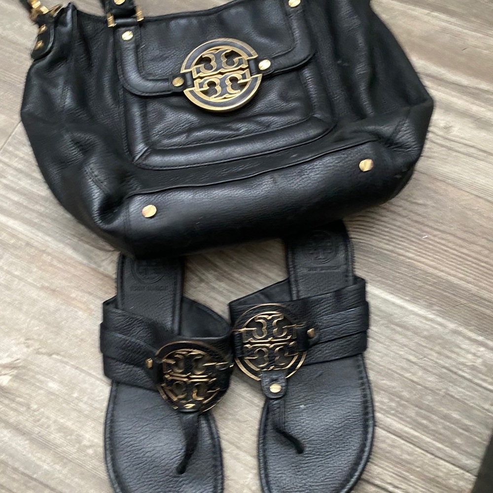 Tory Burch bag and matching Sandals